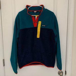 Lands' End Men's Snap Neck Pullover Fleece - Size Medium